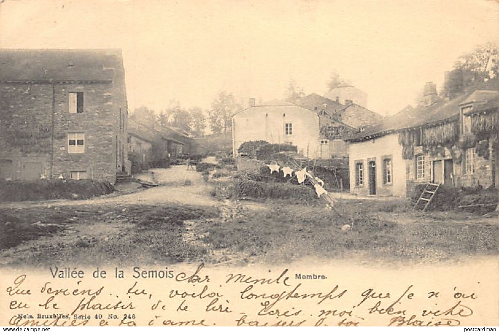 Belgique - MEMBRE (Namur) Vallée De La Semois - Ed. Nels Série 40 N. 246 - Andere & Zonder Classificatie