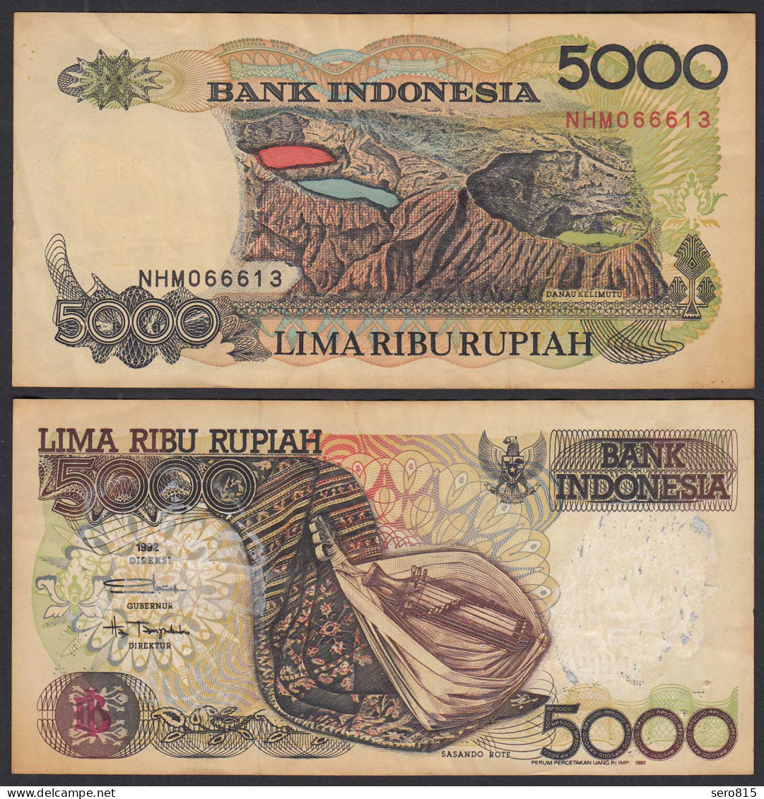 INDONESIEN - INDONESIA 5000 RUPIAH 1992/1993 Pick 130b - F (4)     (32107 - Sonstige – Asien