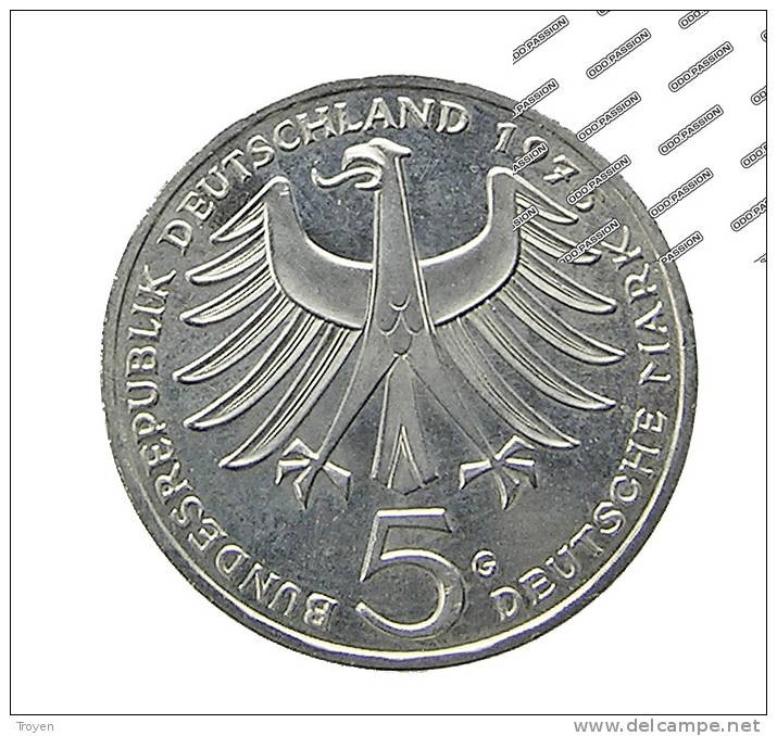 Allemagne - 5 Mark - 1975 G   -  Schneitzer -  Argent -  Sup - Autres & Non Classés