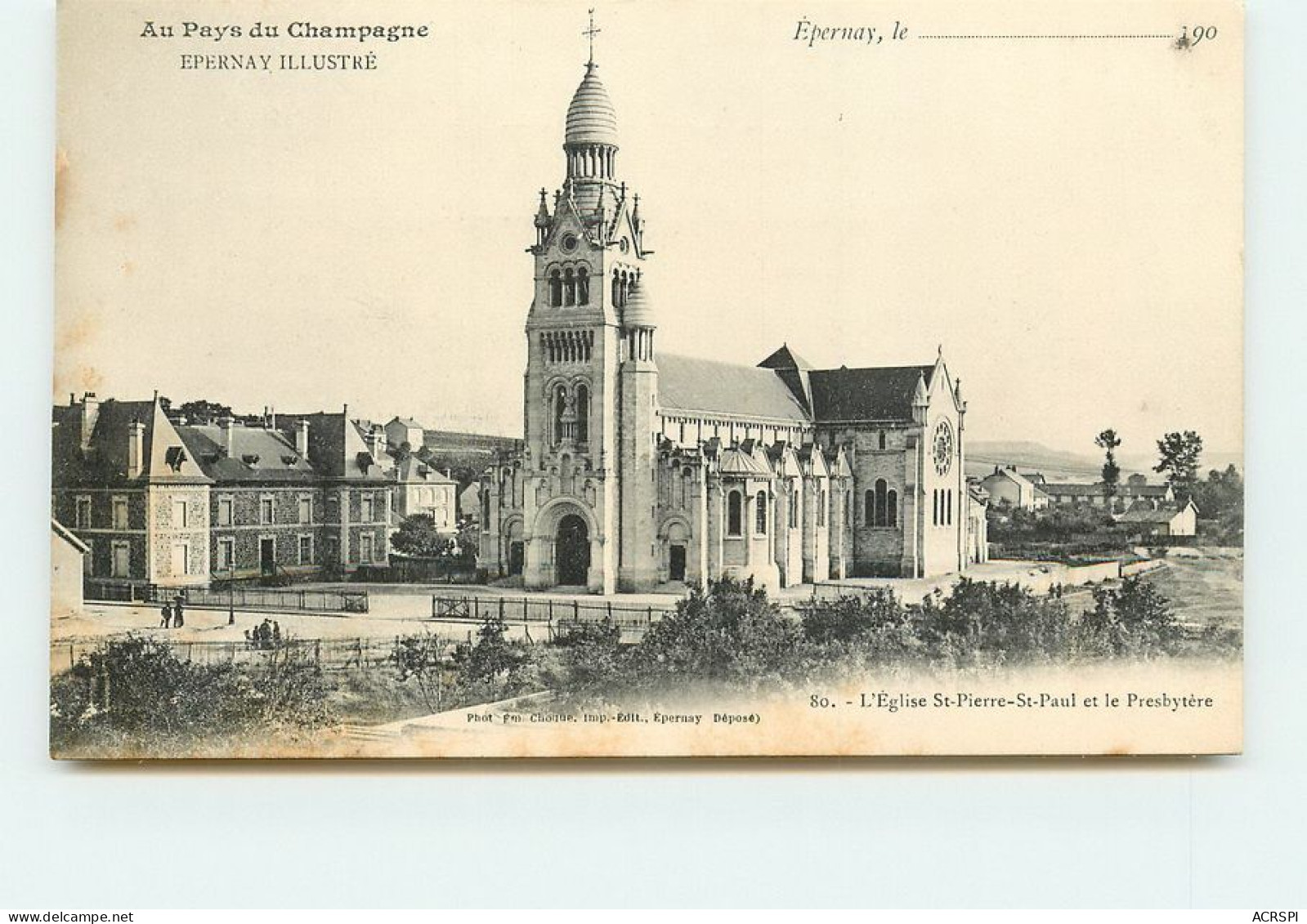 EPERNAY  Le Presbytere Et Léglise   TT 1413 - Epernay