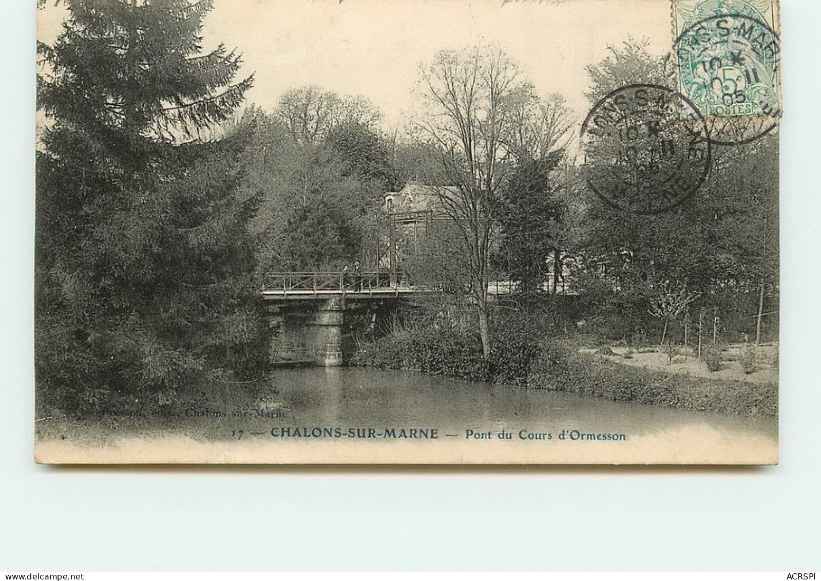 CHALONS  Pont Du Cours D'ormesson TT 1412 - Châlons-sur-Marne