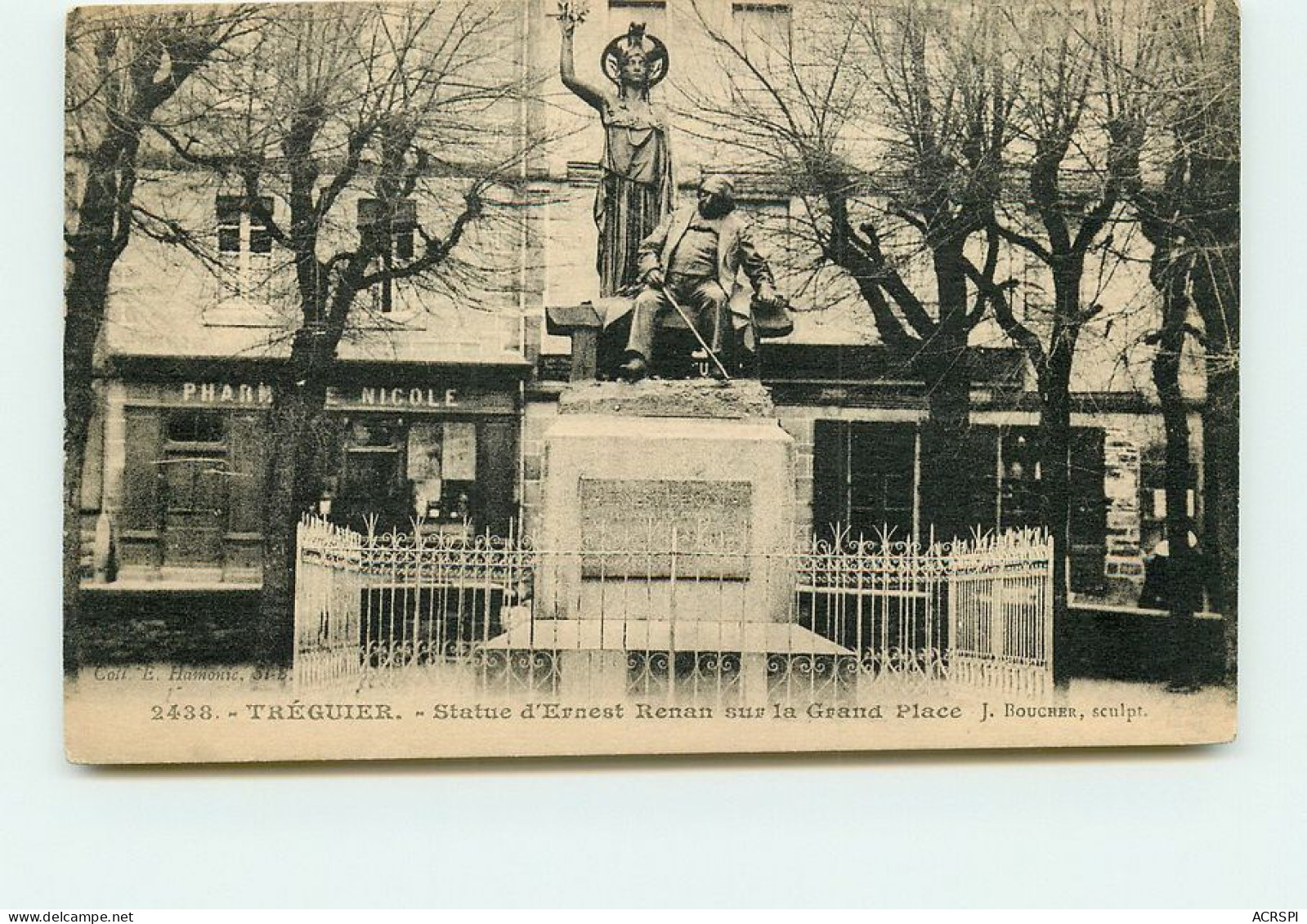 TREGUIER  Statue D'ernest Renan  TT 1411 - Tréguier