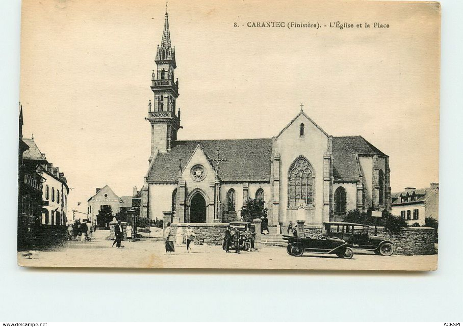 CARANTEC  L'église Et La Place  TT 1404 - Carantec