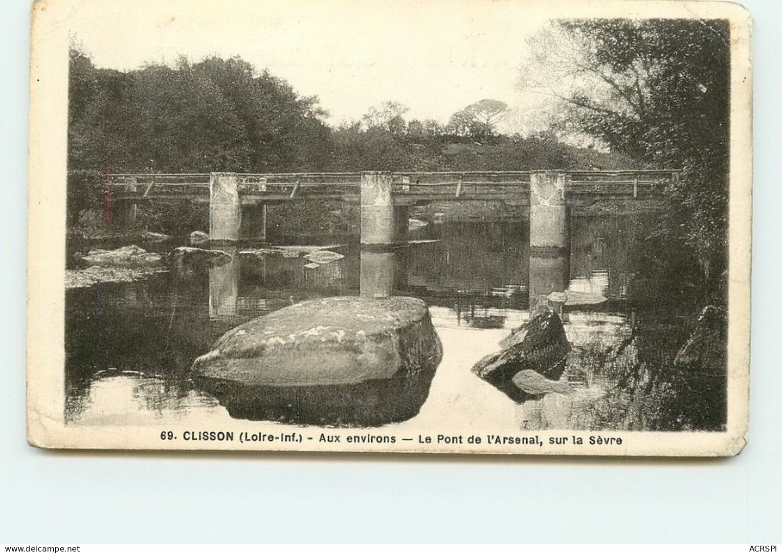 CLISSON  Le Pont De L'arsenal Sur La Sèvre  TT 1442 - Clisson