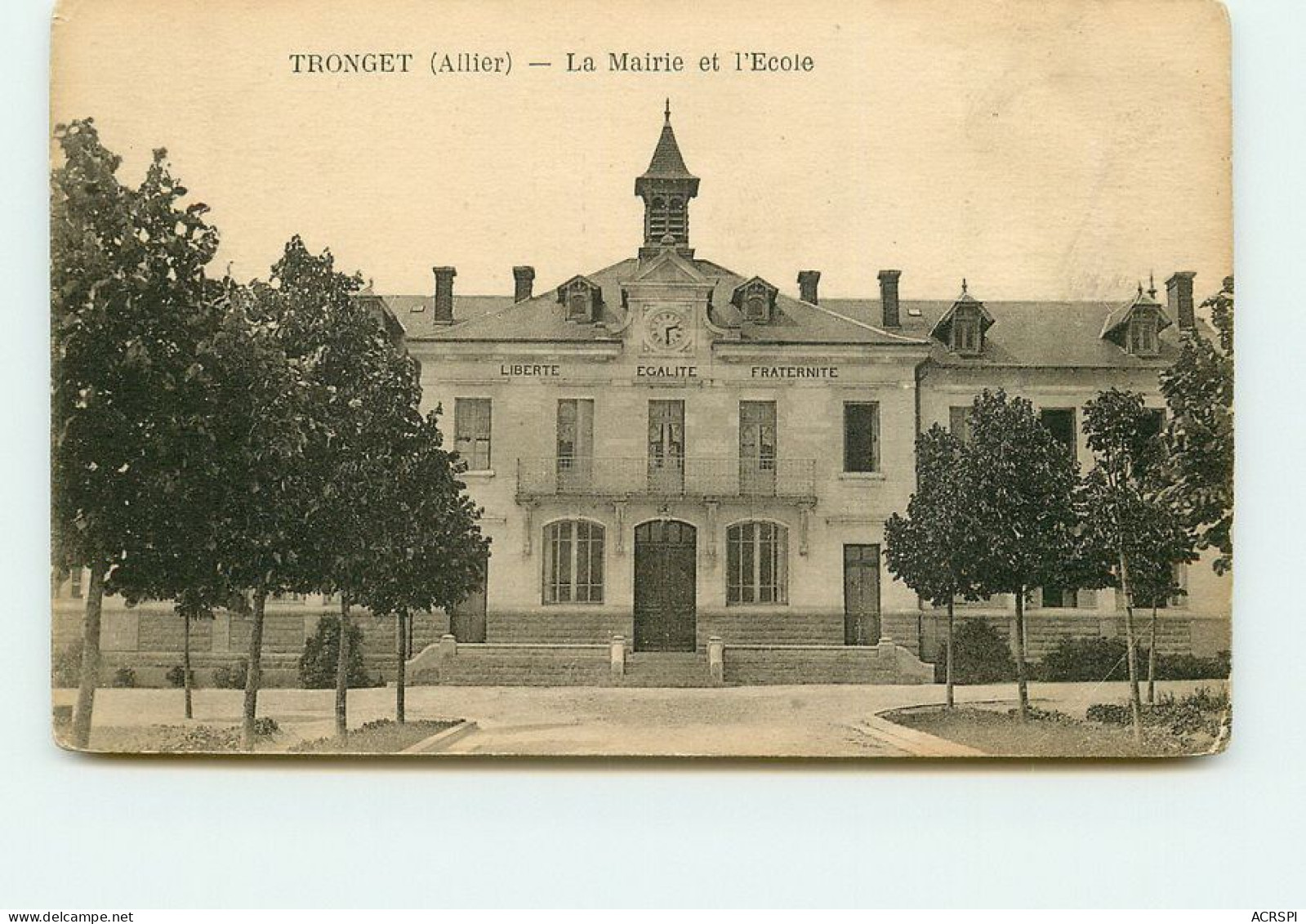 TRONGET La Mairie Et L'école   TT 1437 - Otros & Sin Clasificación