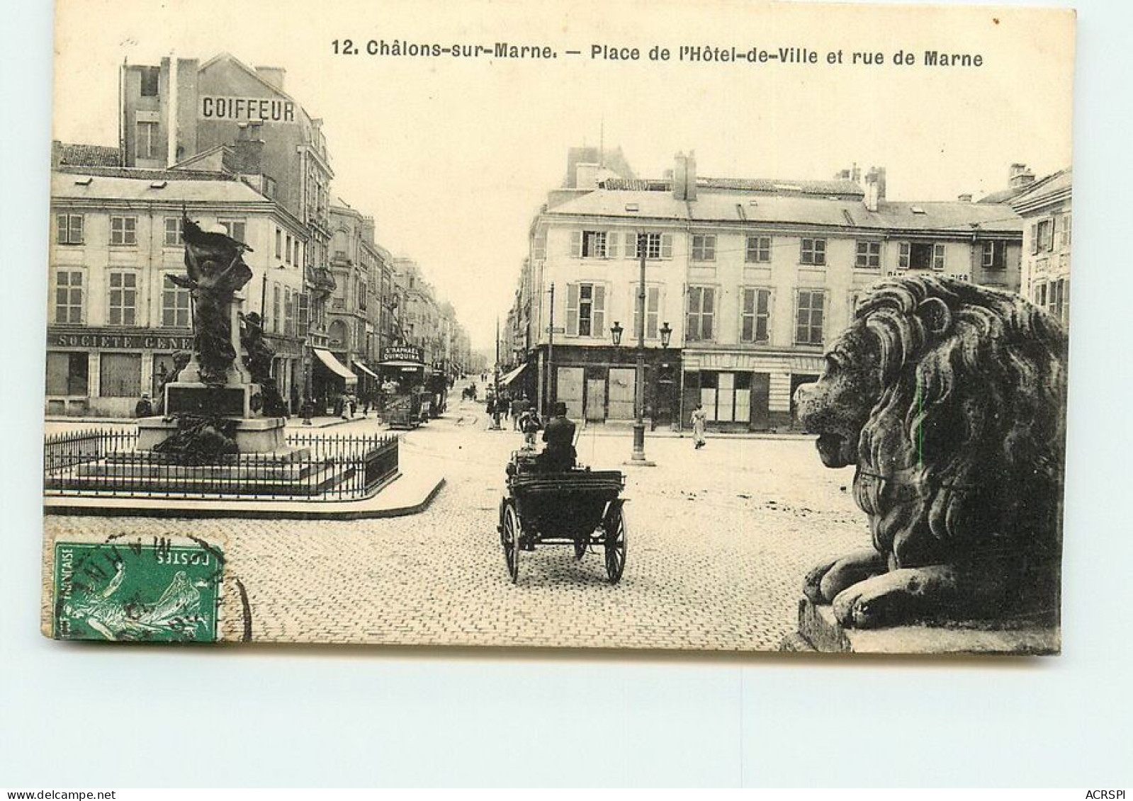 CHALONS Place De L'hotel De Ville TT 1436 - Châlons-sur-Marne