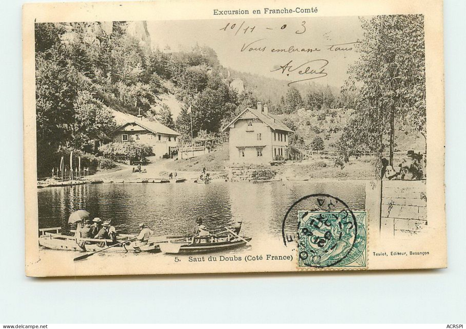 SAINT HIPPOLYTE Le Saut Du Doubs Les Hotels TT 1464 - Other & Unclassified