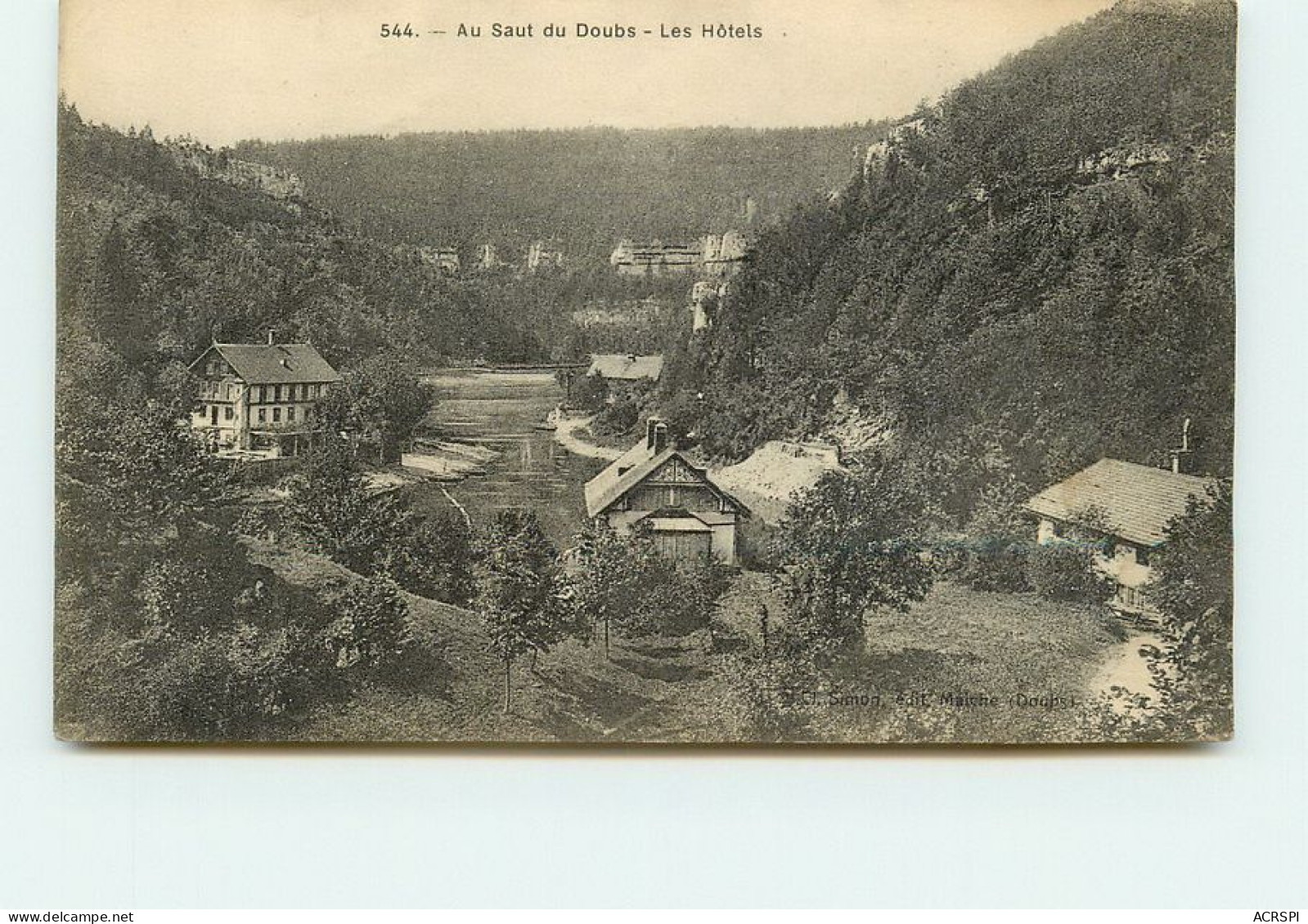 SAINT HIPPOLYTE Le Saut Du Doubs Les Hotels TT 1464 - Autres & Non Classés