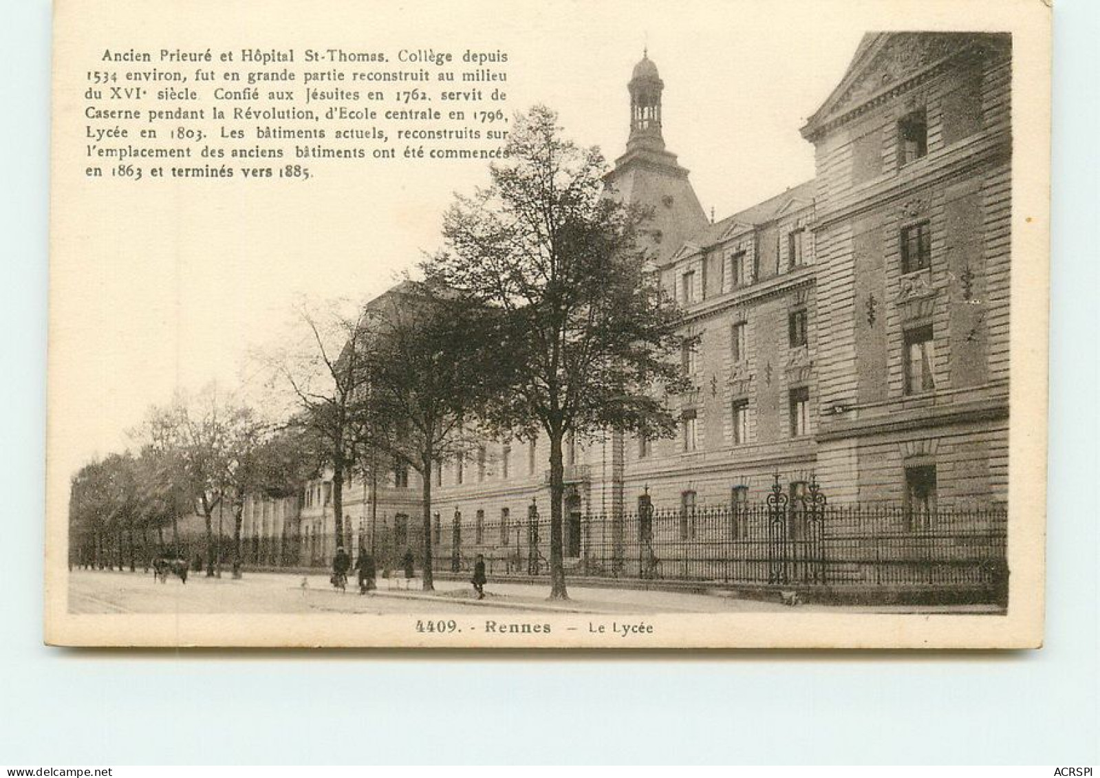 RENNES   Le Lycée    TT 1459 - Rennes