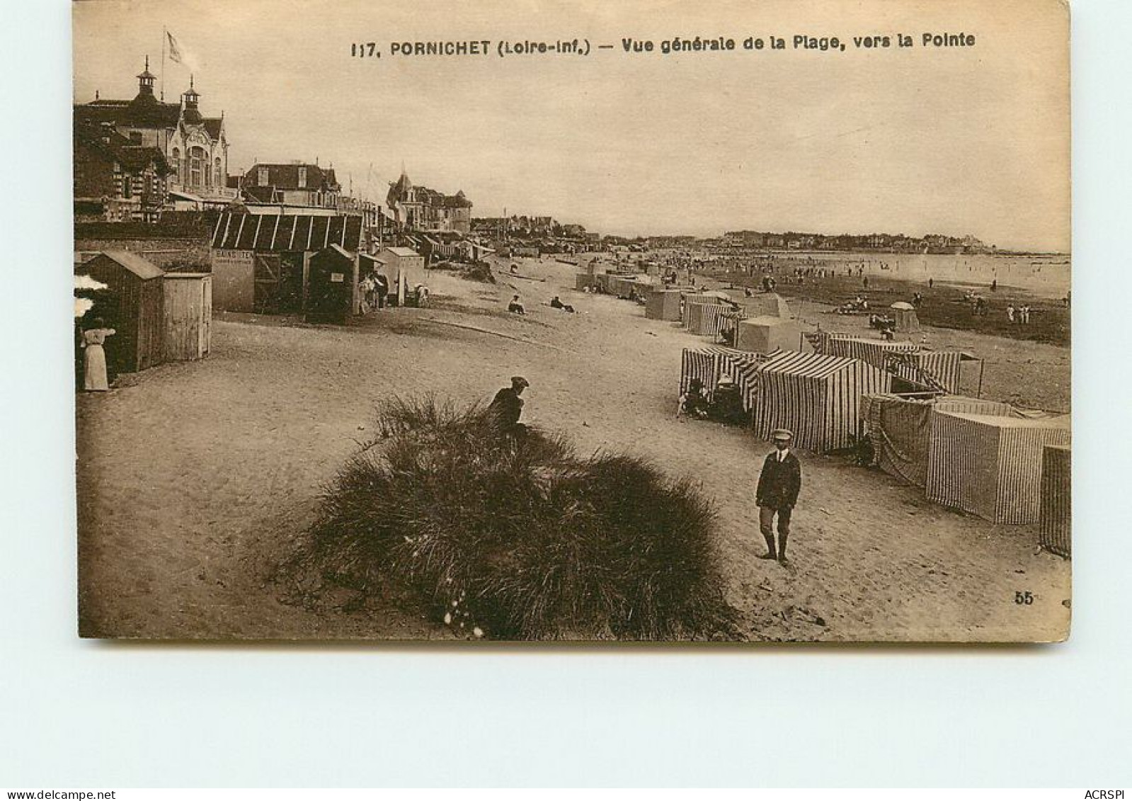 PORNICHET La Plage Vers La Pointe   TT 1497 - Pornichet