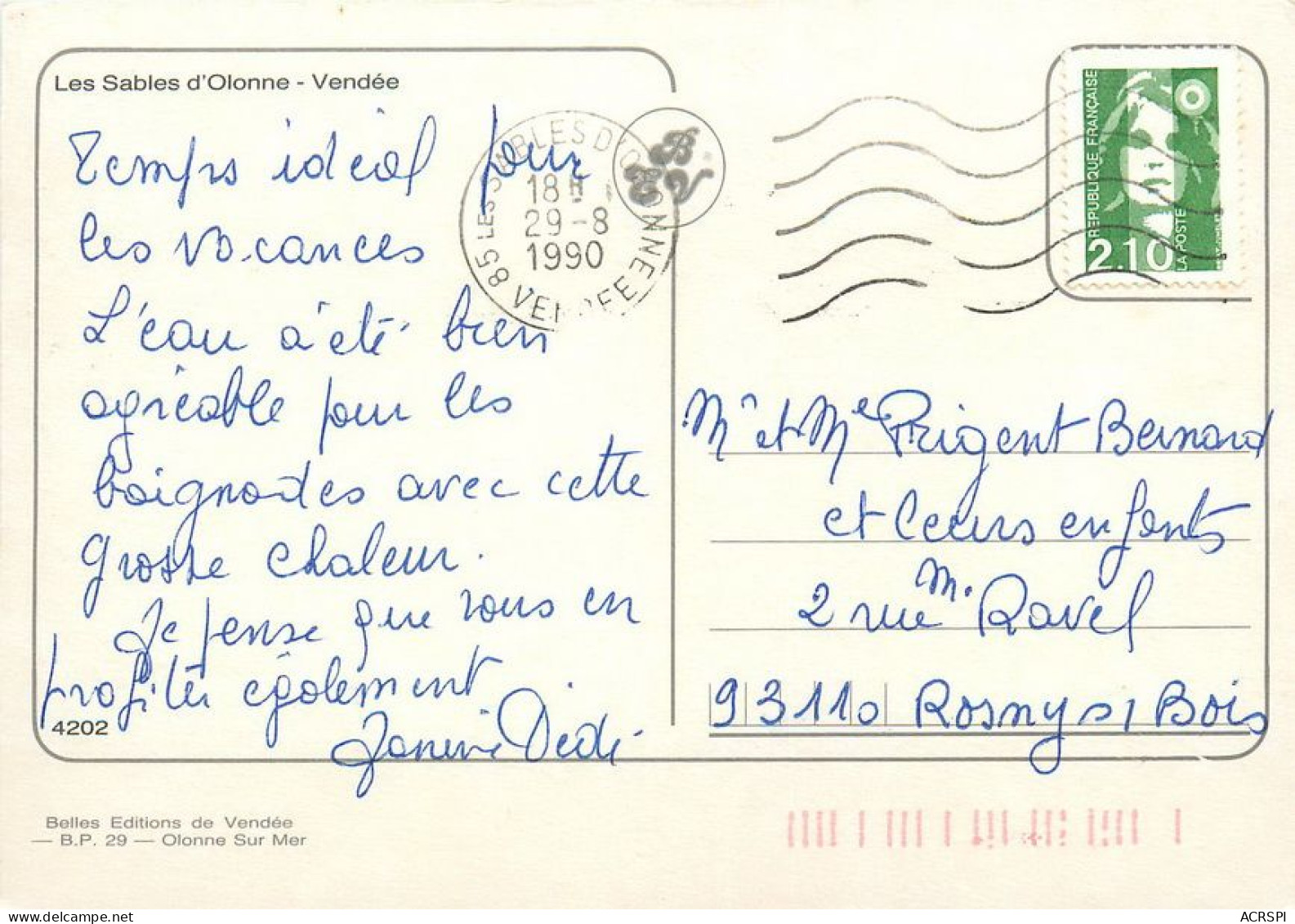 Les SABLES D'OLONNE  La Piscine  18   (scan Recto-verso)TT 1495Bis - Sables D'Olonne