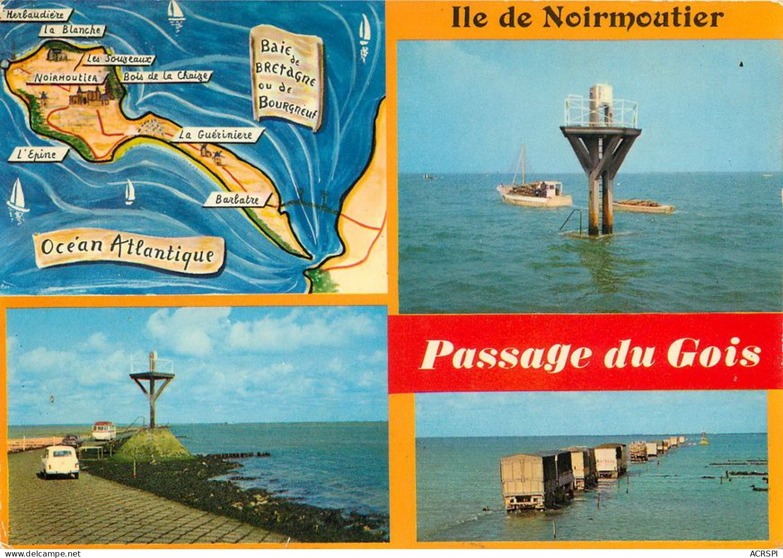 NOIRMOUTIER Le Passage Du Gois 6   (scan Recto-verso)TT 1495Bis - Noirmoutier