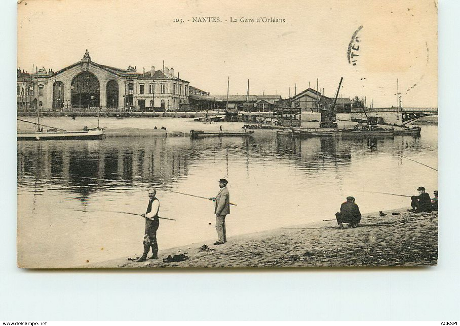 NANTES   Pecheurs Devant La Gare  TT 1495 - Nantes