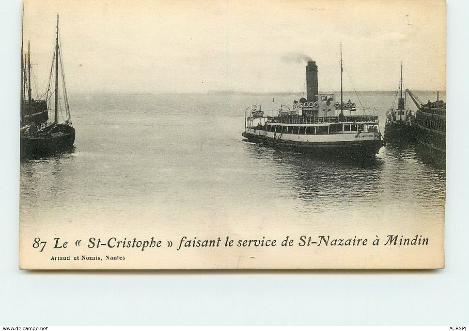 SAINT NAZAIRE Le Saint Christophe Faisant Le Service à MINDIN   TT 1495 - Saint Nazaire