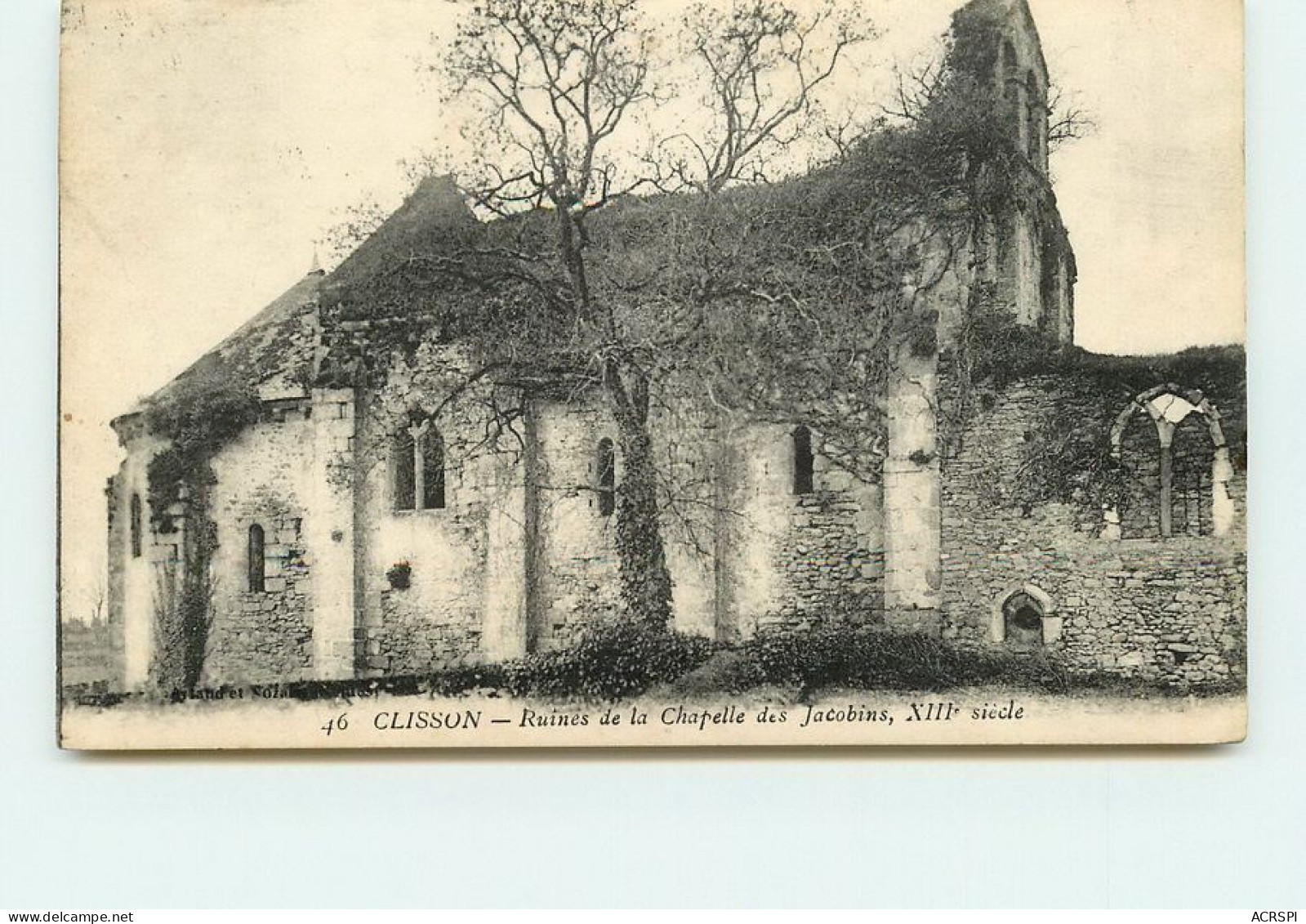 CLISSON Ruine De La Chapelle Des Jacobins   TT 1493 - Clisson