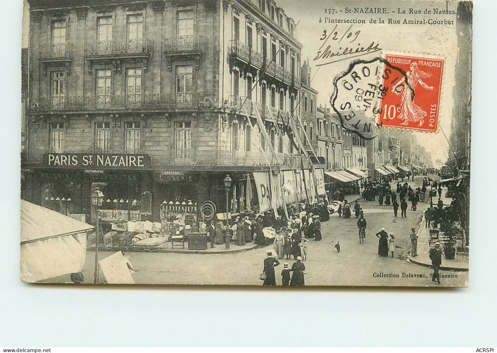 Saint Nazaire    La Rue De Nantes    TT 1492 - Saint Nazaire