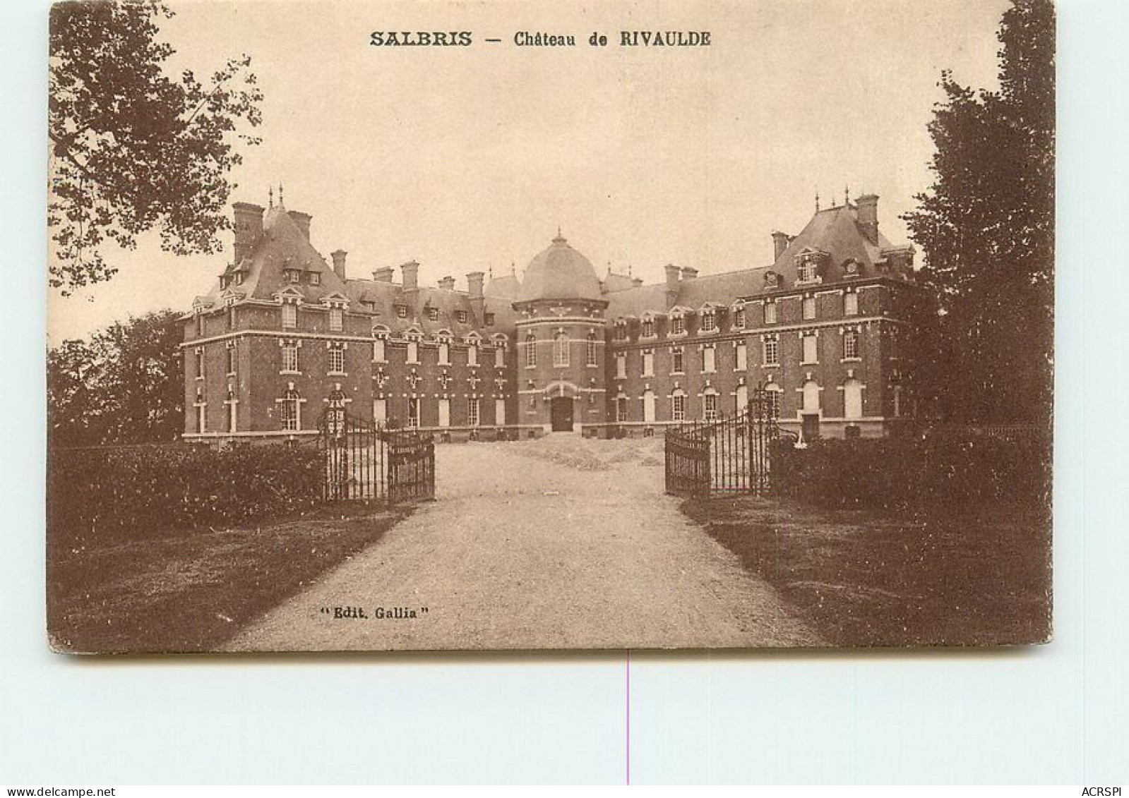 SALBRIS  Chateau De Rivaulde  TT 1481 - Salbris