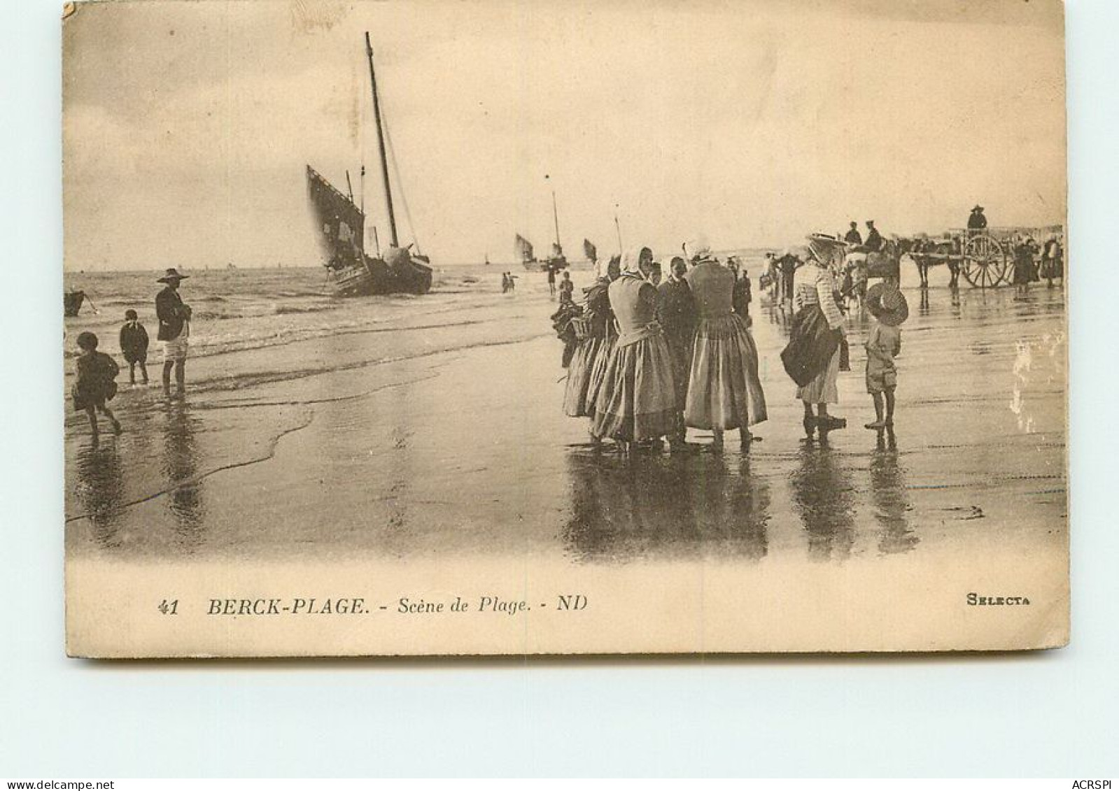 BERCK  Scene De Plage  TT 1482 - Berck