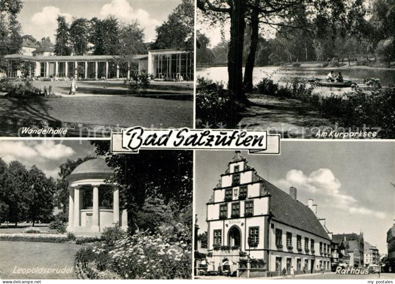 72983974 Bad Salzuflen Wandelhalle Kurparksee Leopoldsprudel Rathaus Bad Salzufl - Bad Salzuflen