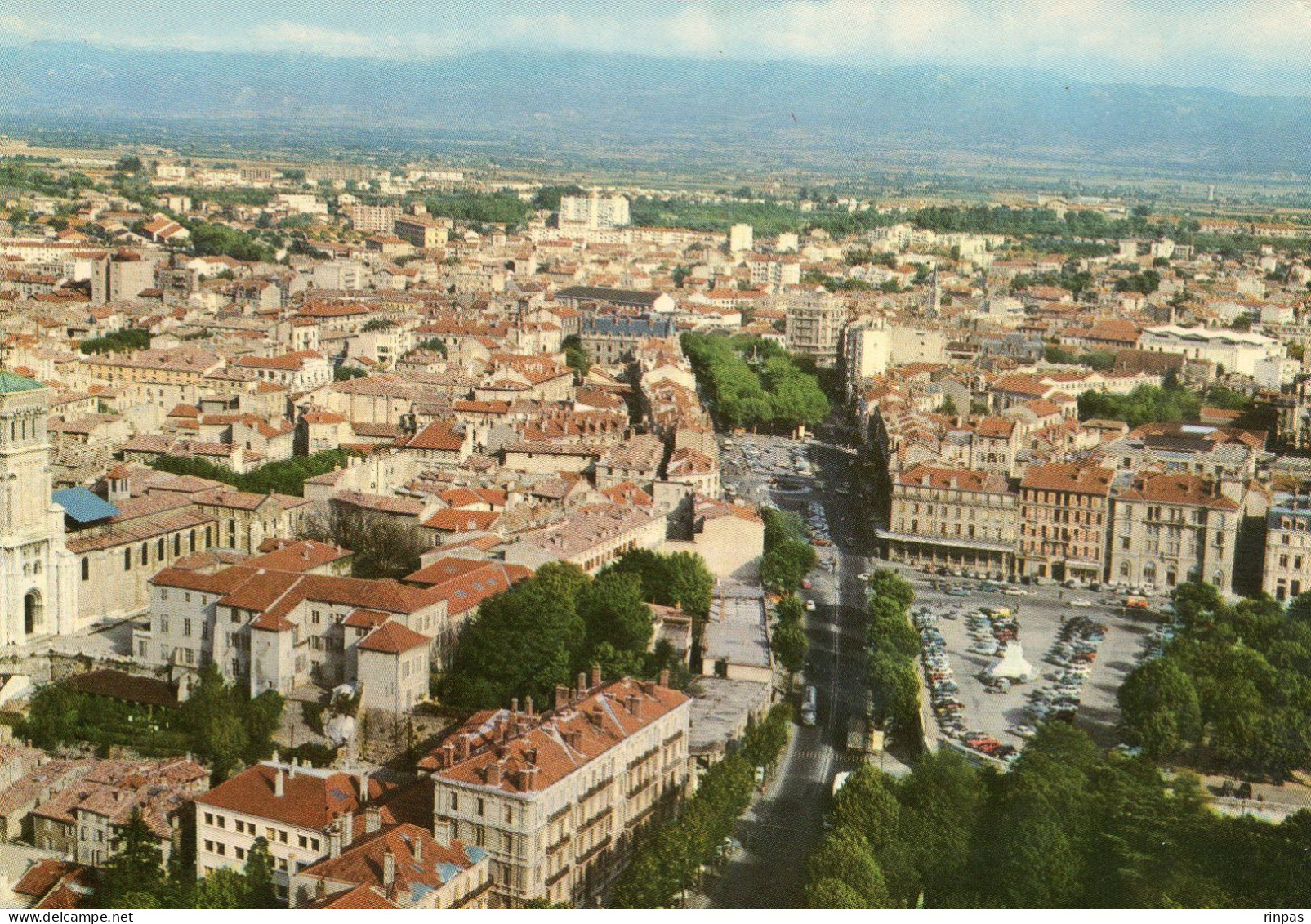 (26) VALENCE SUR RHONE Vue Générale Aérienne Les Grands Boulevard 1963  (Drome) - Valence