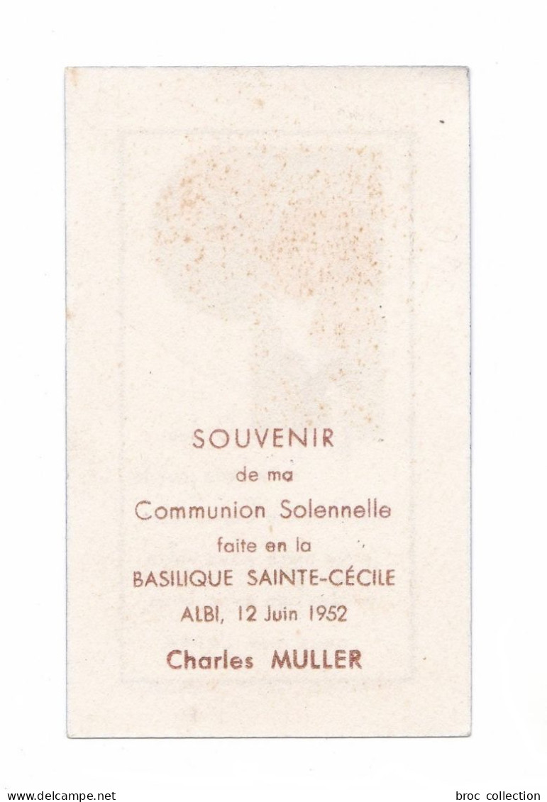 Albi, Communion Solennelle De Charles Muller, 1952, Enfantine, éd. Bouasse Jne & Cie 3.0-20 - Devotion Images