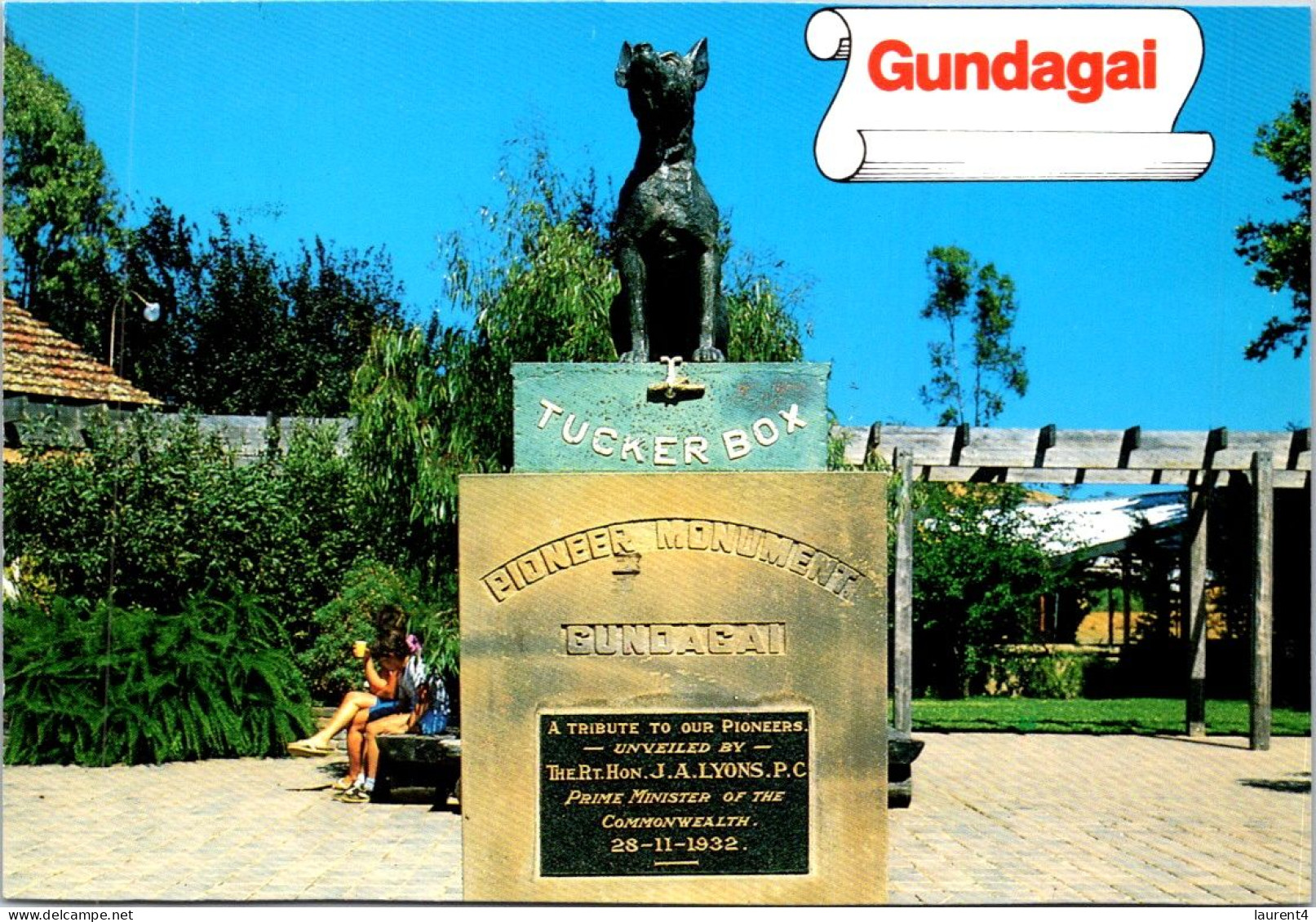 11-5-2024 (4 Z 41) Australia - NSW - Gundegai Dog On Tuckerbox  (posted 2009 With DOG Stamp And Special Postmark) - Otros & Sin Clasificación