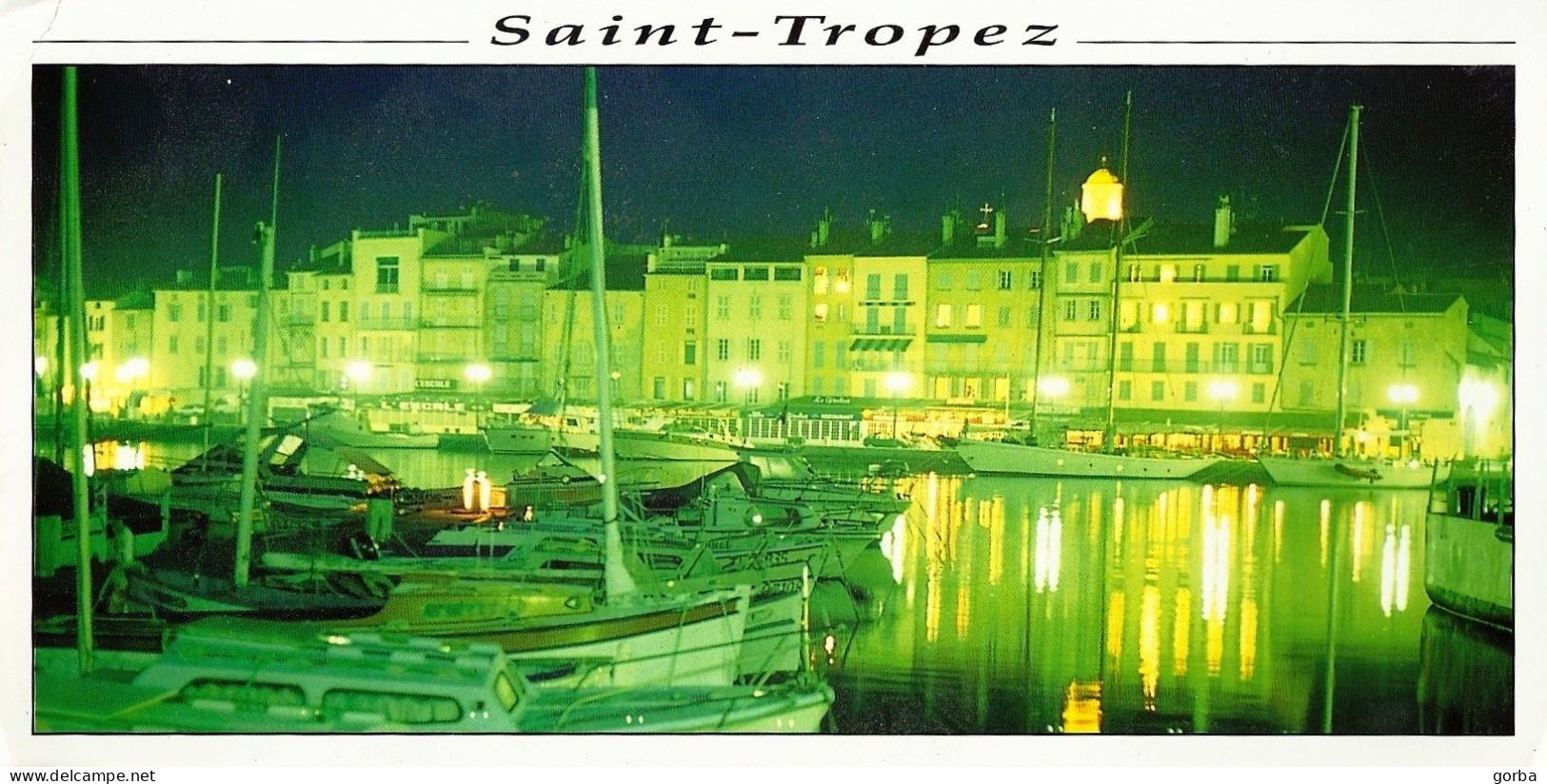 *CPM Grand Format - 83 - SAINT TROPEZ - Le Port De Nuit - Saint-Tropez