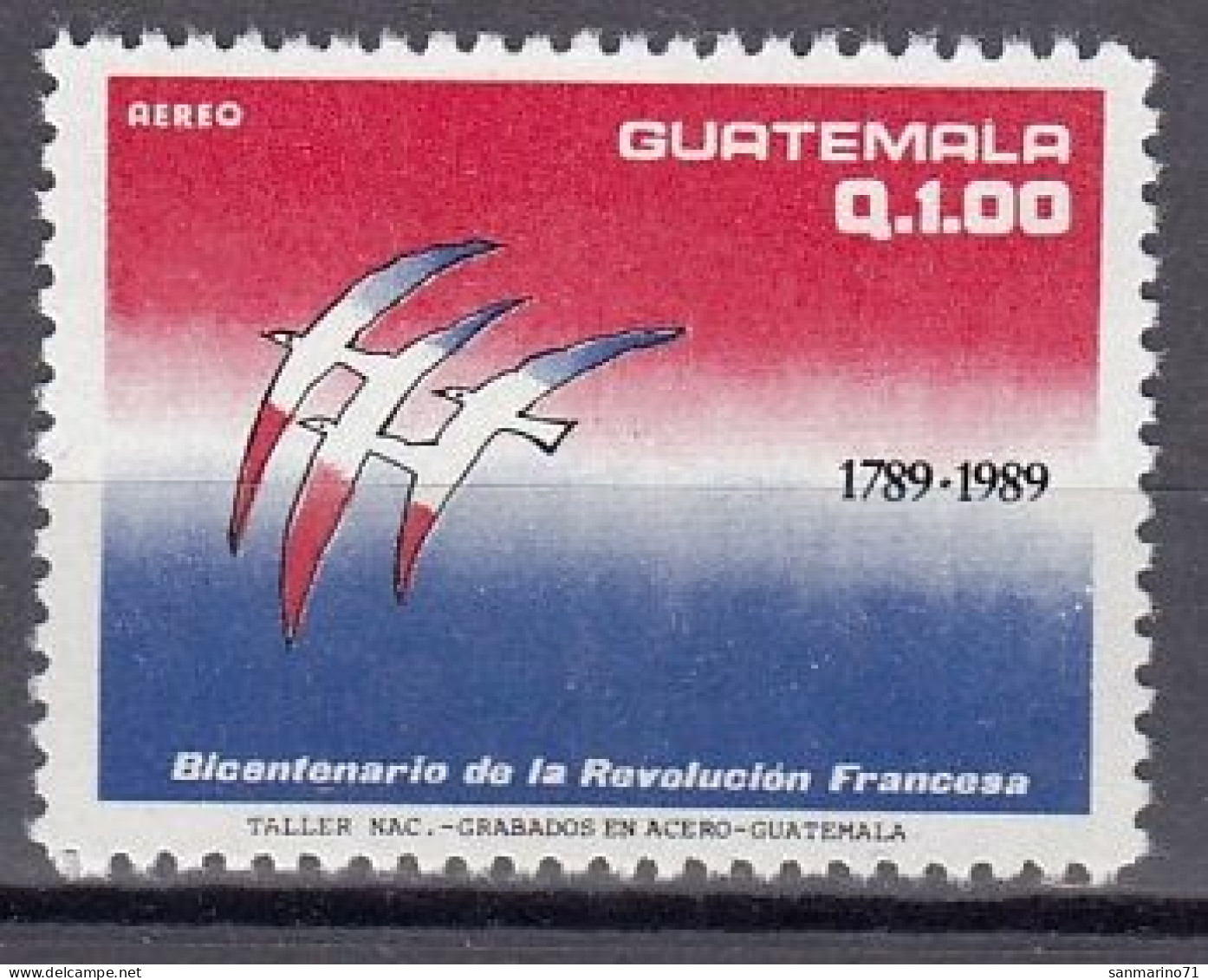 GUATEMALA 1301,unused - Rivoluzione Francese