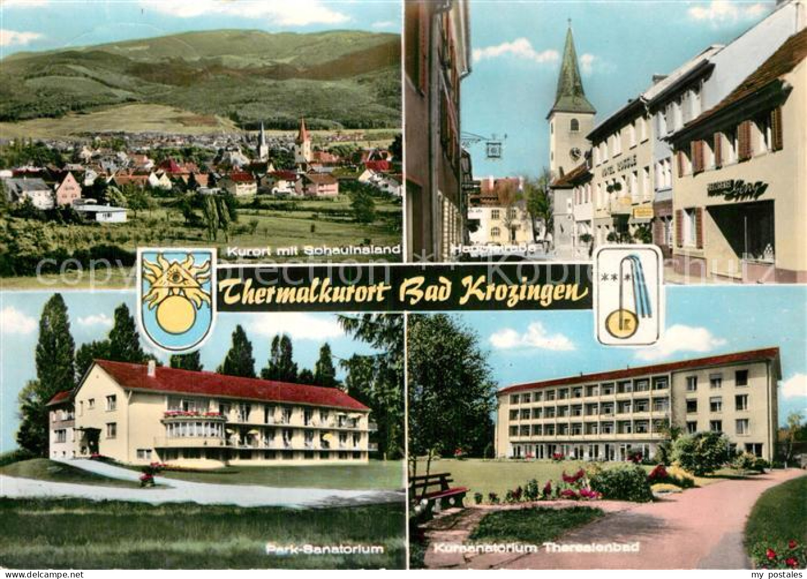 72981600 Bad Krozingen Mit Schauinsland Park-Sanatorium Theresienbad Hauptstrass - Bad Krozingen