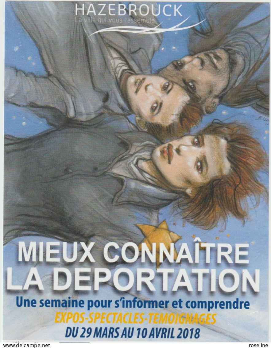 Illustration BILAL - Bande Dessinée Mieux Connaitre Déportation - Flyer 10,5x15 TBE 2018 - Otros & Sin Clasificación