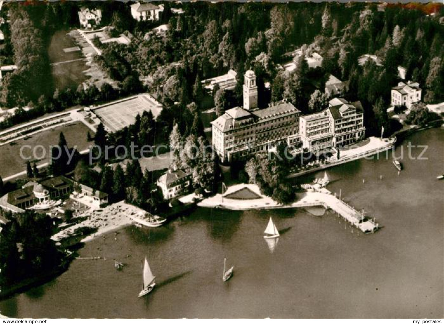 72980805 Bad Schachen Lindau Hotel Am See Fliegeraufnahme Aeschach - Lindau A. Bodensee