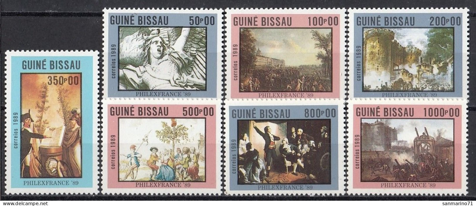 GUINEA BISSAU 1057-1063,unused - Revolución Francesa