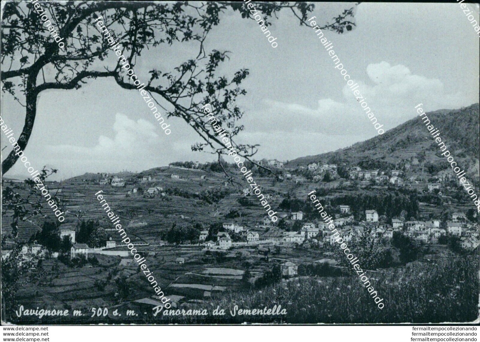 Br524 Cartolina Savignone Panorama Da Sementella Provincia Di Genova Liguria - Genova (Genua)