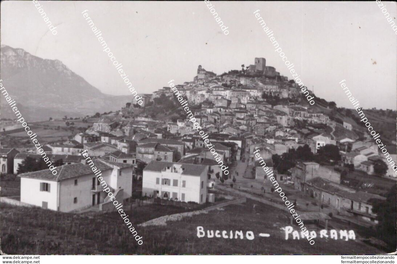 Bc697  Cartolina Buccino Panorama Provincia Di Salerno Campania Rifilata - Salerno