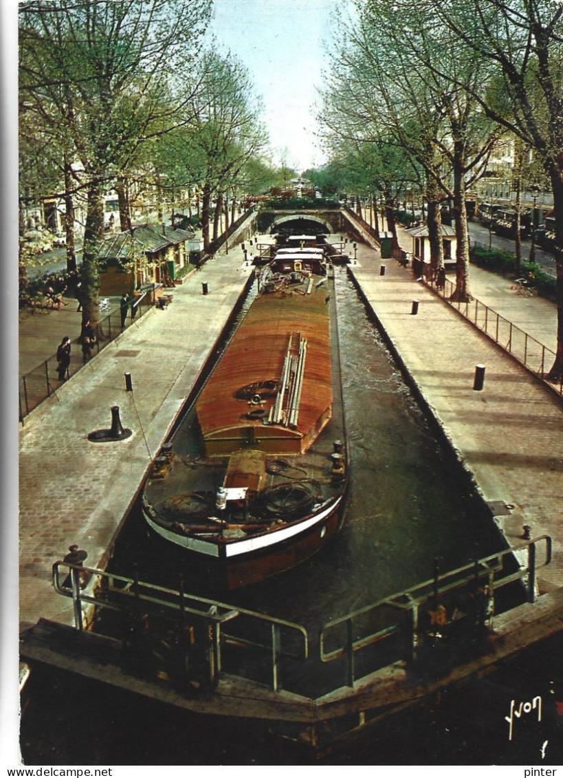 PENICHE - PARIS - Le Canal Saint Martin - Péniches