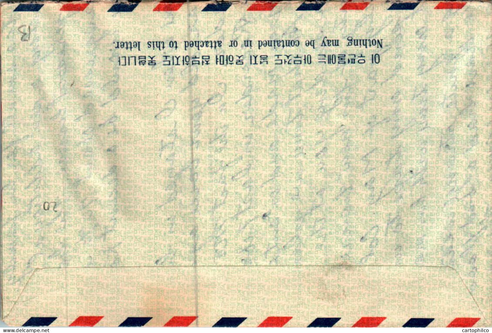 Korea Aerogram 6 Correct Use To US Phoenix ARizona USA - Korea (...-1945)