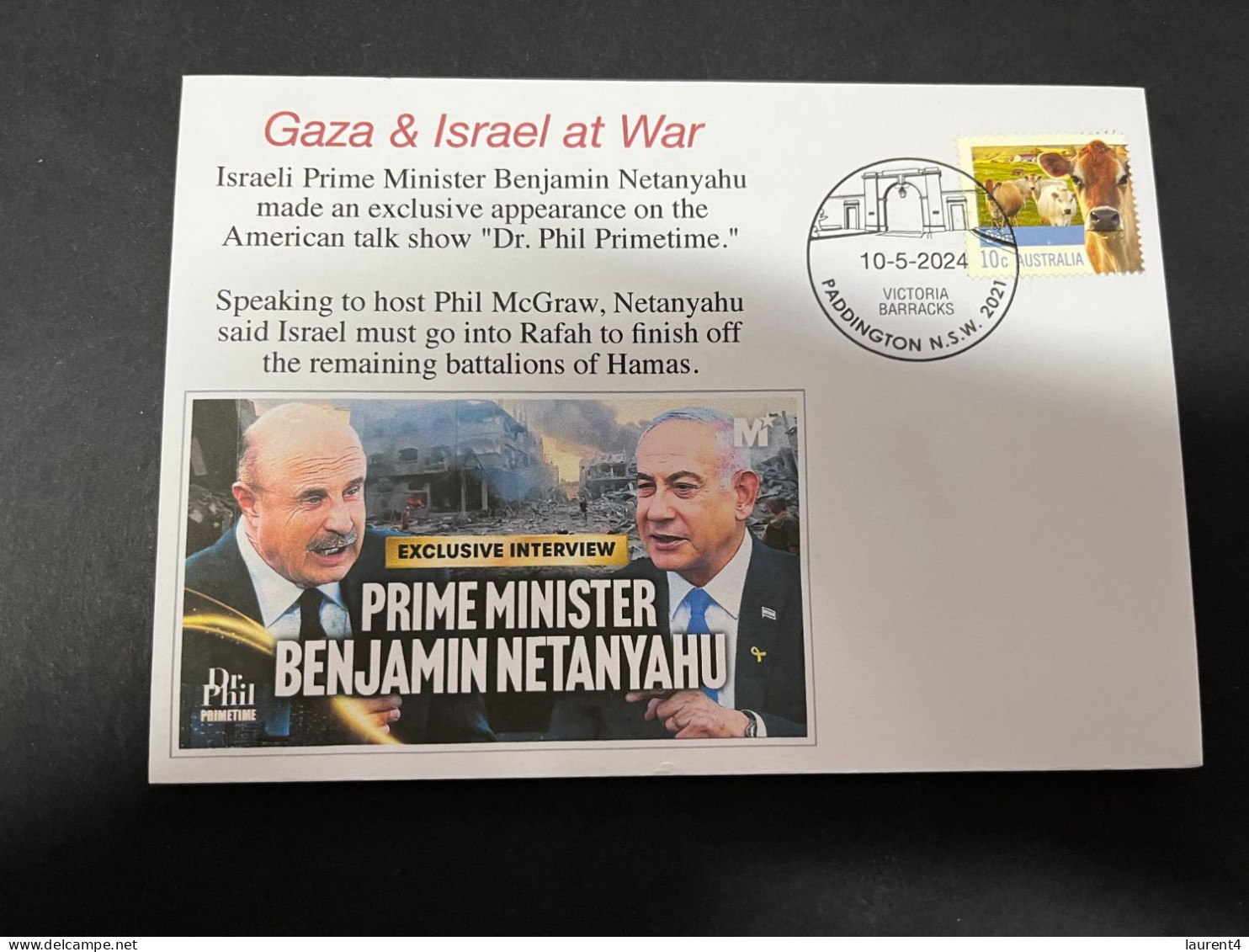 11-5-2024 (4 Z 42) GAZA War - Israel Prime Minister Exclusive Appearance On The American Talk Show "Dr Phil Primetine" - Militaria