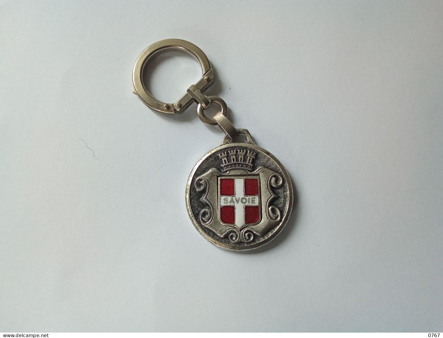 Ancien Porte Clé Clef Cles Clefs AUGIS Blason Savoie Saint Christophe Métal Relief émaillé Vintage  (bazarcollect28) - Key-rings