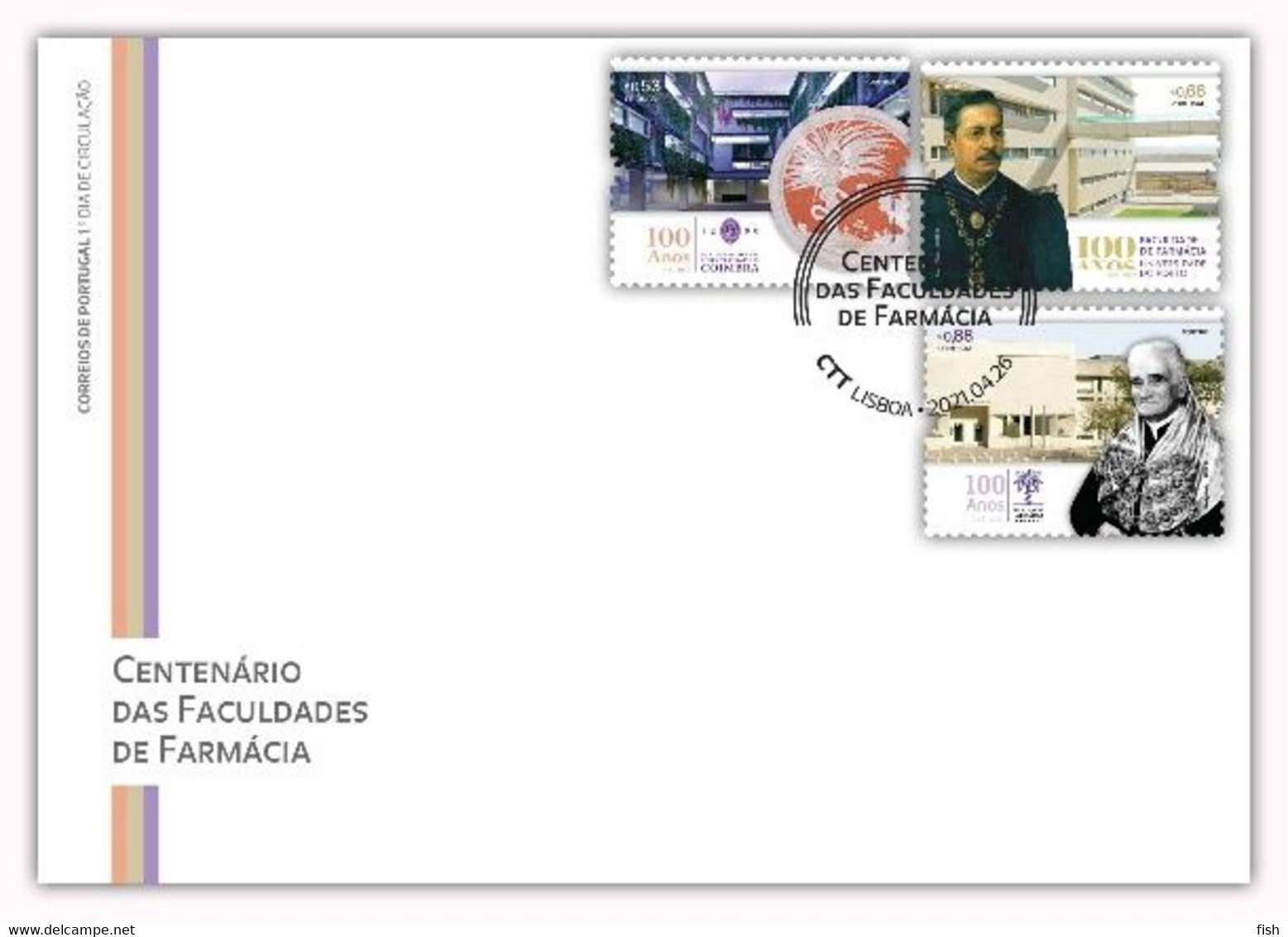 Portugal & FDC Faculties Of Pharmacy Centenary 2021 (3428) - FDC