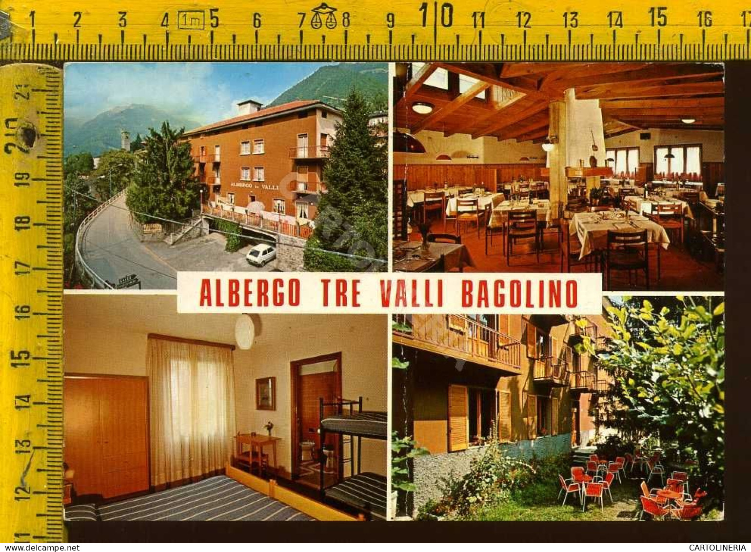 Brescia Bagolino - Albergo Tre Valli (piega) - Brescia