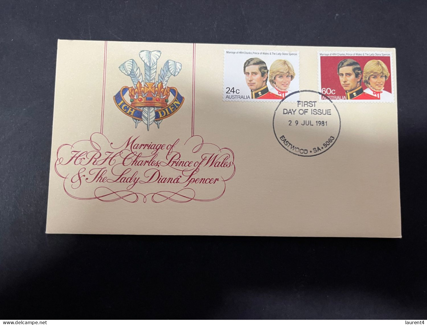 11-5-2023 (4 Z 42) Australia FDC (1 Covers) 1981 - Royal Wedding (Eastwood NSW P/m) - Primo Giorno D'emissione (FDC)