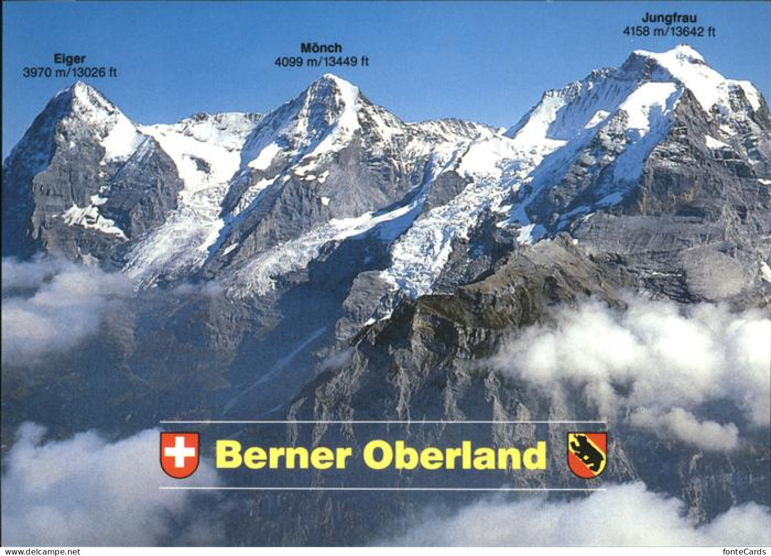 11464011 Berner Oberland Eiger Moench Jungfrau Berner Oberland - Autres & Non Classés