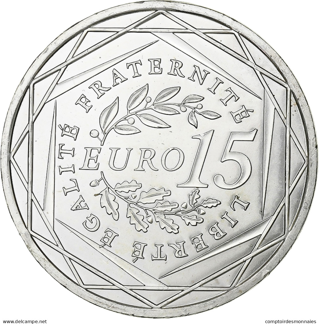 France, 15 Euro, 2008, Paris, Argent, SPL, Gadoury:EU288, KM:1535 - Francia