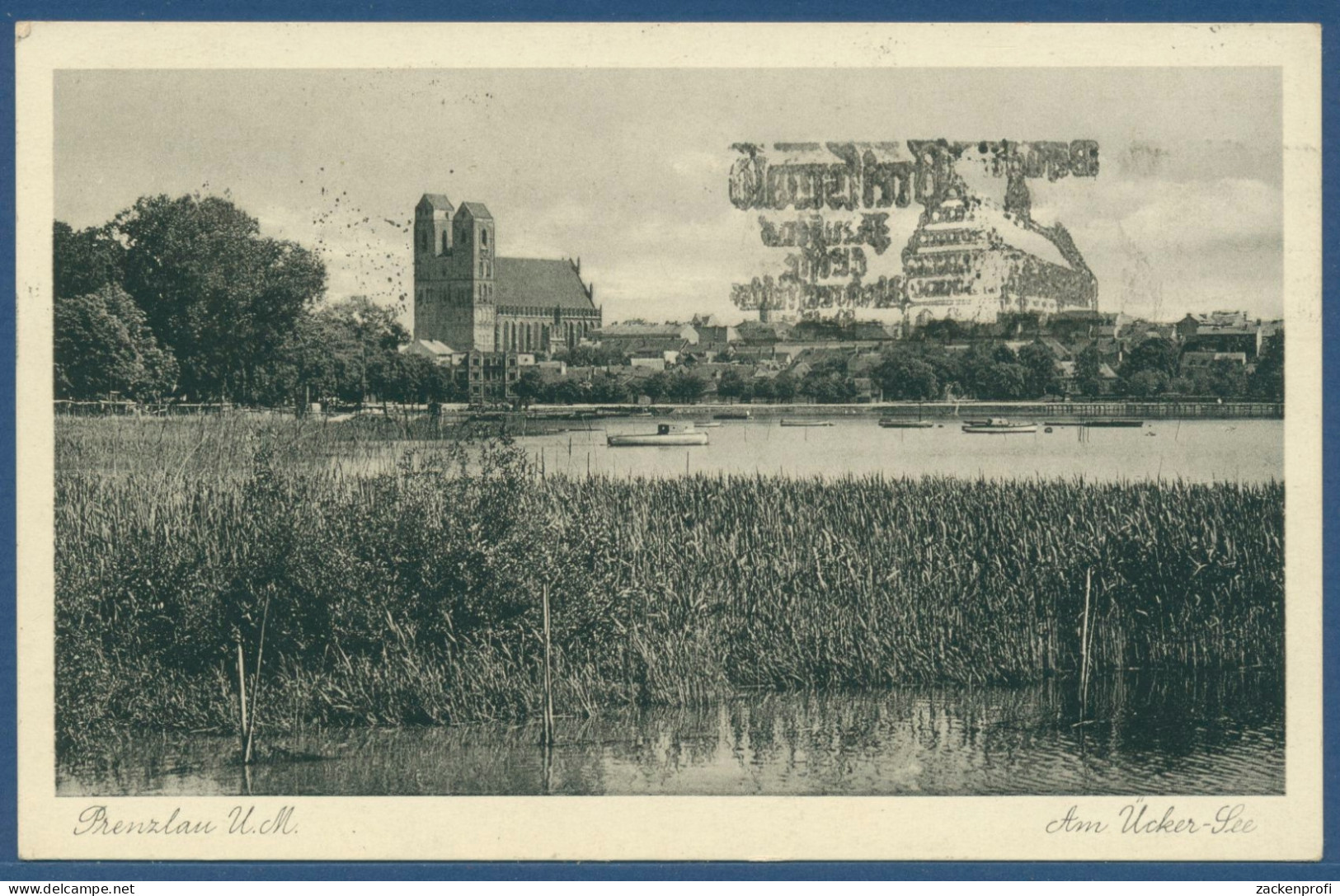 Prenzlau Am Uckersee Marienkirche, Gelaufen 1938 (AK2927) - Prenzlau