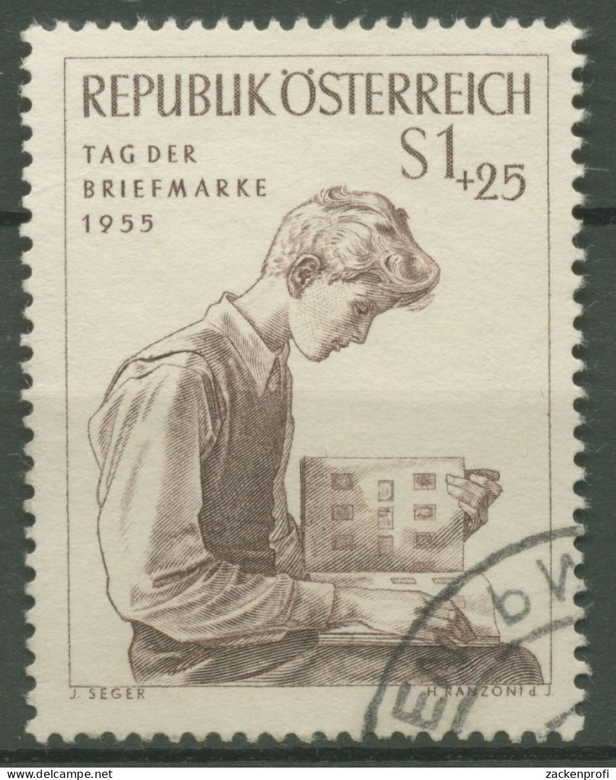 Österreich 1955 Tag Der Briefmarke 1023 Gestempelt - Oblitérés