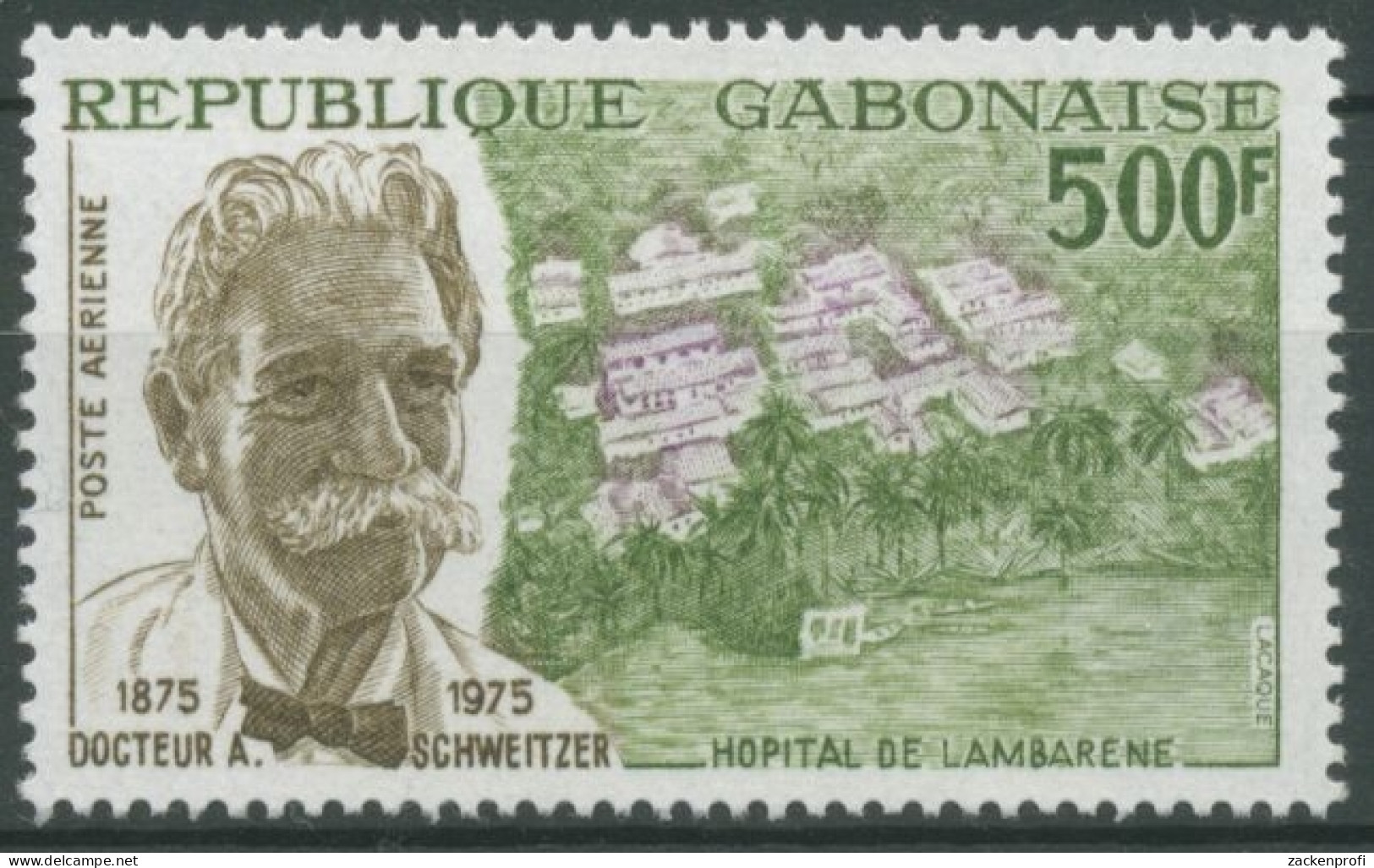 Gabun 1975 100. Geburtstag Von Albert Schweitzer 549 Postfrisch - Gabón (1960-...)