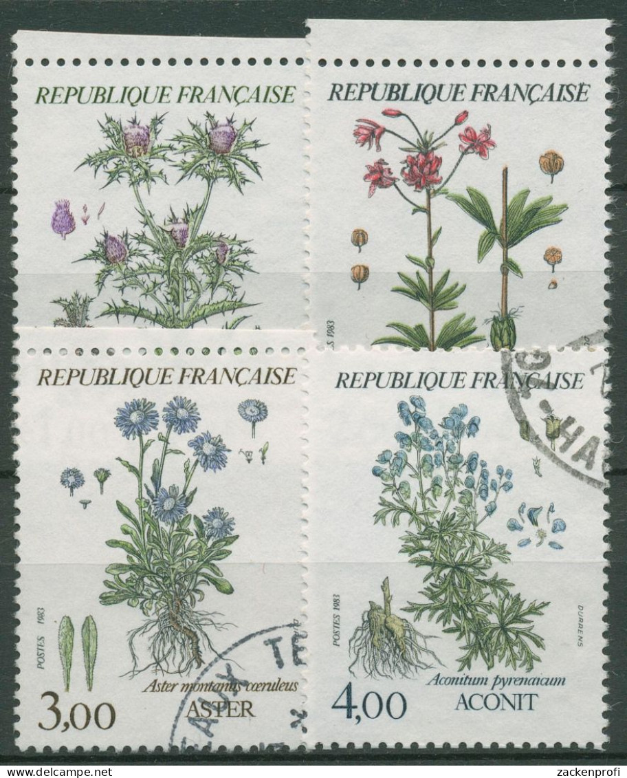 Frankreich 1983 Pflanzen Blumen 2392/95 Gestempelt - Oblitérés