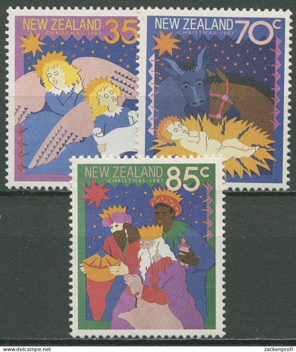 Neuseeland 1987 Weihnachten Heilige Drei Könige Engel 1003/05 Postfrisch - Ongebruikt