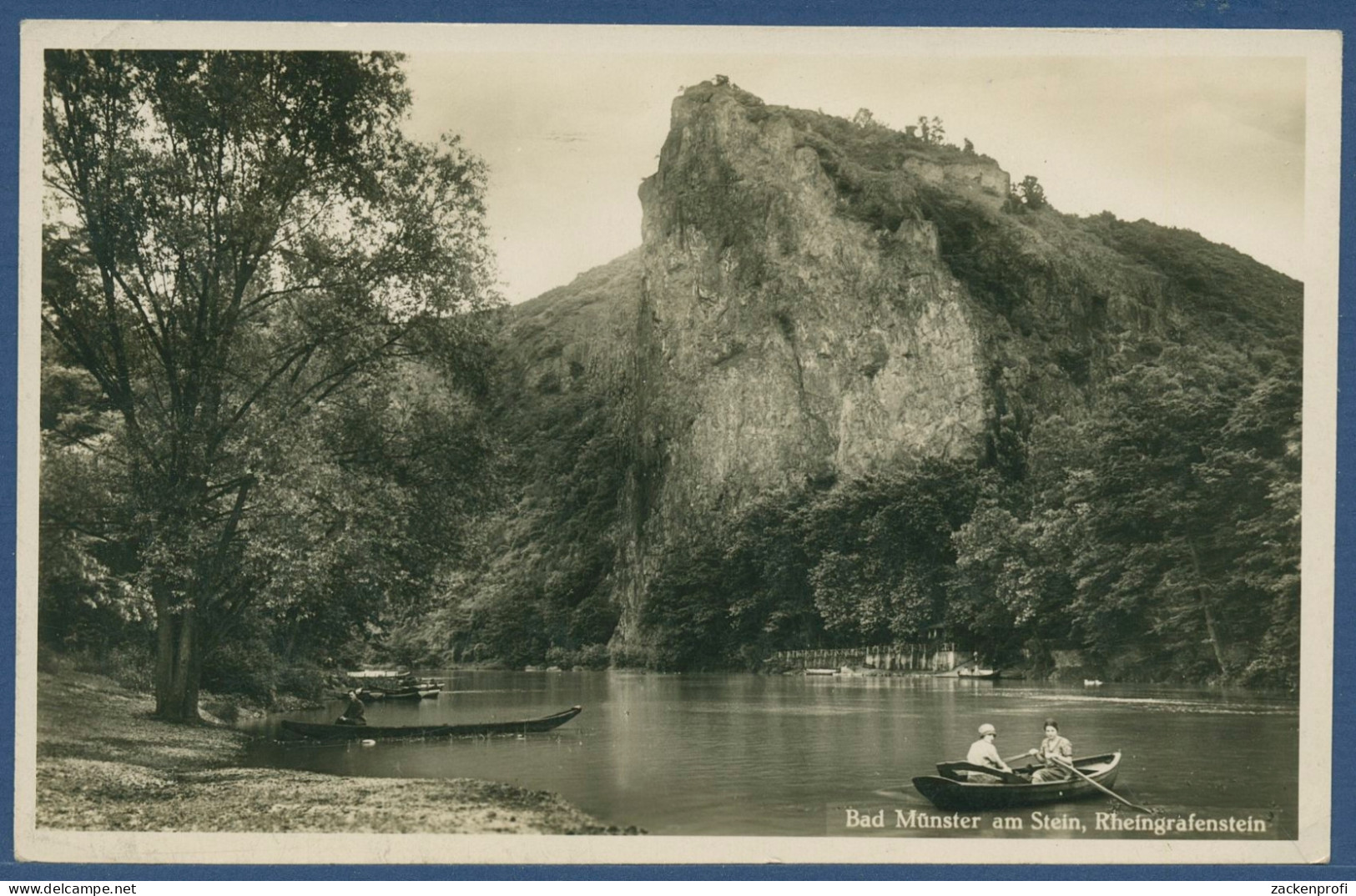 Bad Münster Am Stein Rheingrafenstein, Gelaufen 1936 (AK3924) - Bad Münster A. Stein - Ebernburg