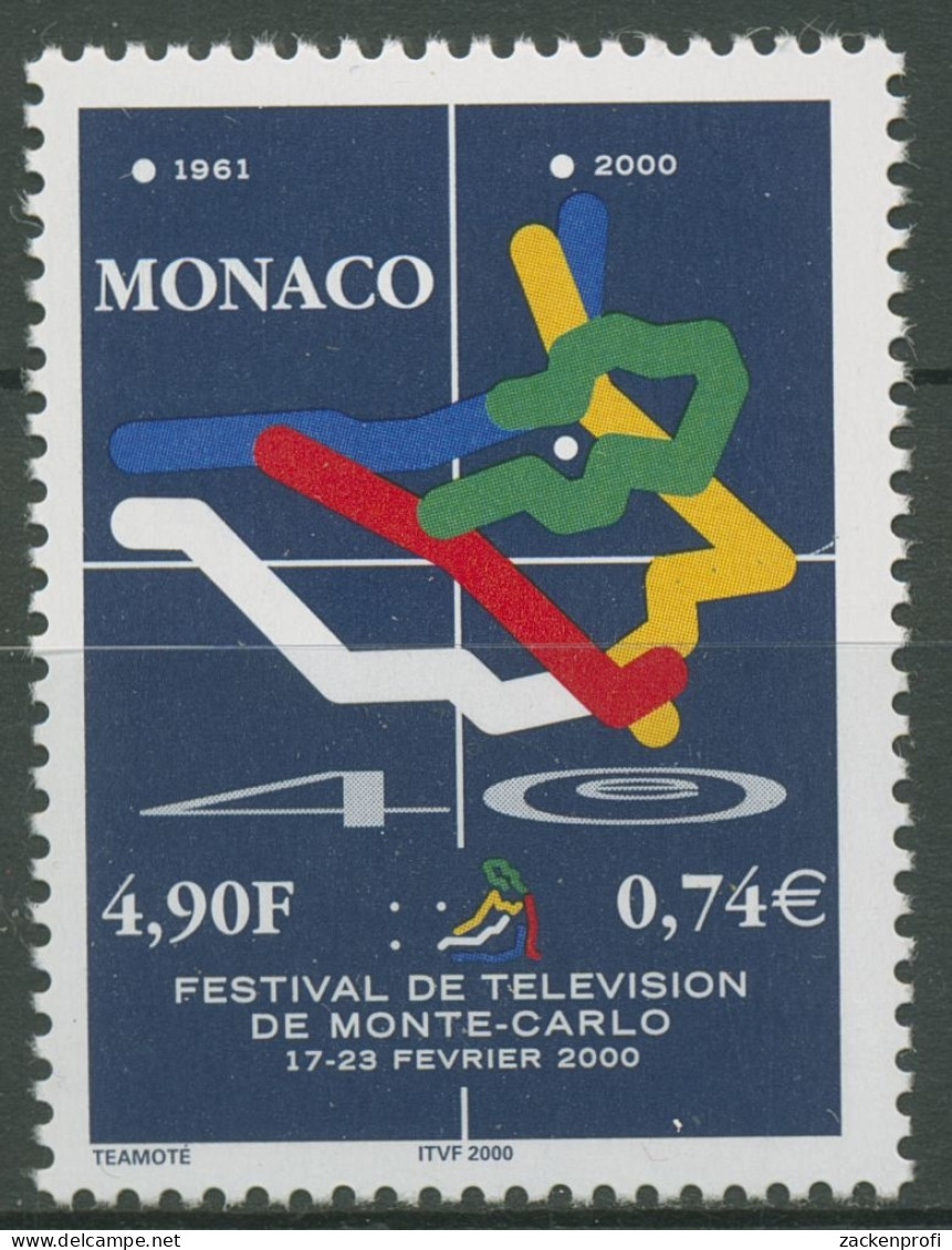 Monaco 2000 Fernsehfestival Emblem 2481 Postfrisch - Unused Stamps